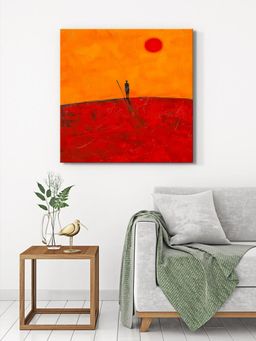 999Store - Orange Fruits On Tree Canvas-Wrapped Painting