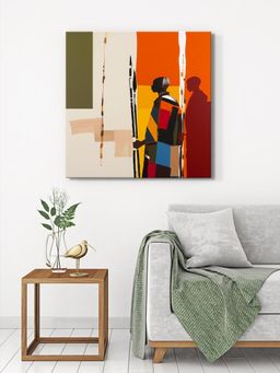 999Store - Two Feathers Canvas-Wrapped Painting