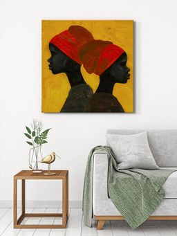 999Store - Modern African Silhouette Canvas-Wrapped Painting