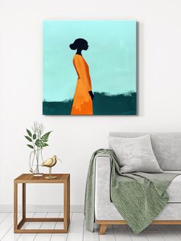 999Store - Minimalist Silhouette Canvas-Wrapped Painting