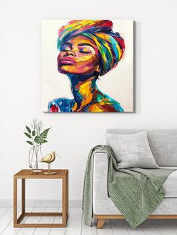 999Store - Vivid Portrait Canvas-Wrapped Painting
