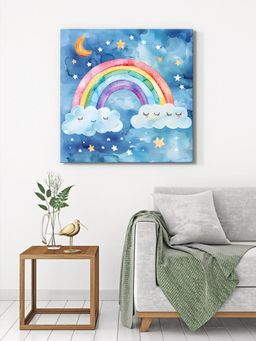 999Store - Canvas-Wrapped Dreamy Rainbow Painting