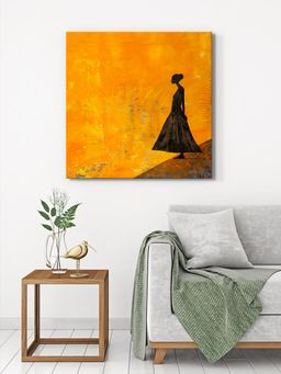999Store - Canvas-Wrapped Elegant Lady In Evening Gown Painting