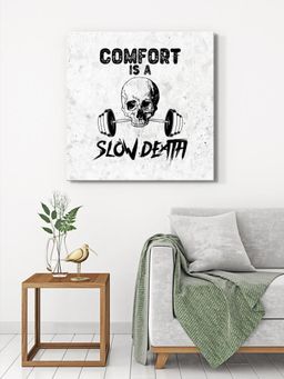 999Store - Motivational Skull Fitness Canvas-Wrapped Painting