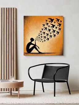 999Store - Expressive Silhouette Canvas-Wrapped Painting Artistic Wall Decors And Artistic Spaces