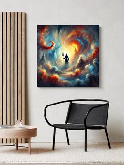 999Store - Divine Abstract Shiva Canvas Painting