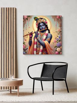 999Store - Romantic Krishna Canvas Painting