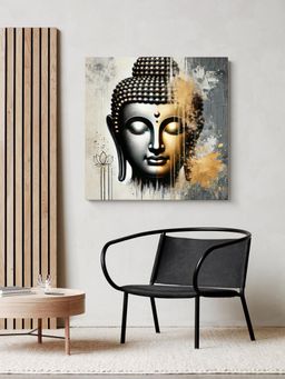 999Store - Canvas Wrapped Painting Of Buddha In Modern Art Style - Zen Decor For Peaceful Homes