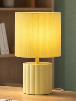 The Decor Mart - Modern Thread Shade Table Lamp With Textured Metal Base
