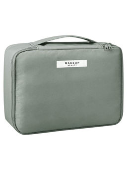 House of Quirk - Women Cosmetic Travel makeup Organizer Storage Bag Pouch (Grey)