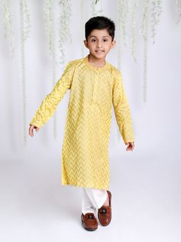 KID1 - Zig Zag Print Kurta Pajama (Set of 2)