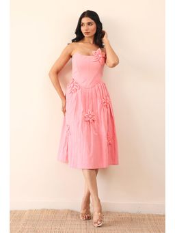 PR Label - Pink Daydream Cotton Solid Top with Skirt (Set of 2)