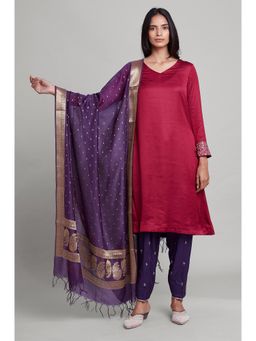 Folksong - Crown Jewel Chanderi Jacquard Dupatta