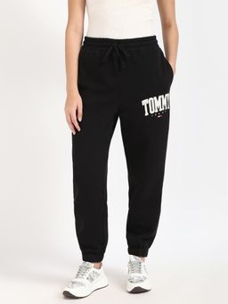 Tommy Hilfiger - Womens Black Solid Joggers