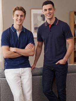 Greylongg - Multi-Colour Comfortable Men's Polo T-Shirt (Pack of 2)