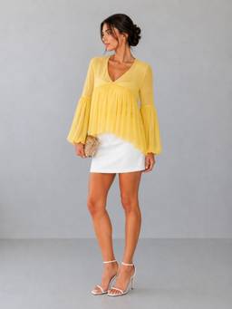 Stylia - Yellow Penelope Top