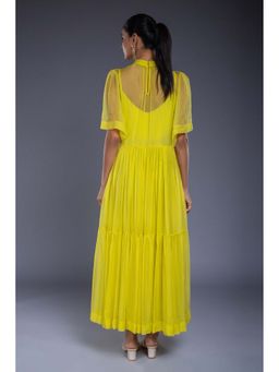 Ellemora - Lime Flare A Line Maxi Dress