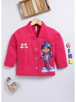 Toonyport - Pink Cotton Full Sleeve Shirt