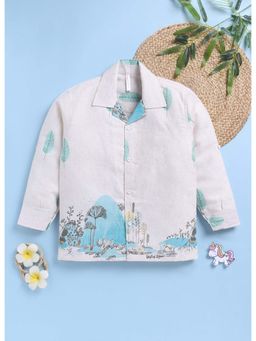 Toonyport - Pink Cotton Printed Full Sleeve Shirt