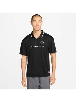 Nike - Mens Black Jordan Brooklyn Soccer Polo T-Shirt