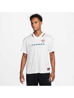 Nike - Mens White Jordan Brooklyn Soccer Top