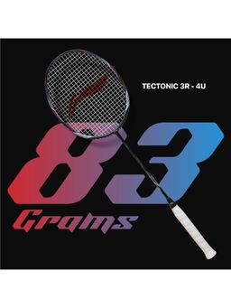 Li-Ning - Tectonic 3R Strung Carbon Fibre Badminton Strung Racket with Free Full Cover
