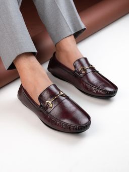 Hydes N Hues - Men Burgundy Loafers
