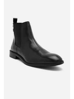 Van Heusen - Men Black Slip On Chelsea Boots