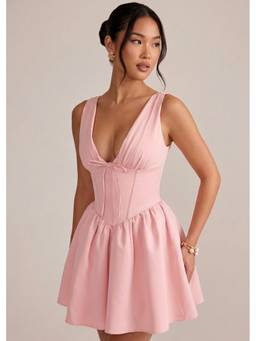 MISS MOSA BY AKANKSHA - Pink Faith Mini Dress
