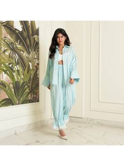 ORDINAREE - Aqua Breeze Co-ord Set