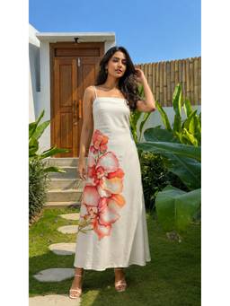 Mud spire - Ibiza Ivory Sunset Dress