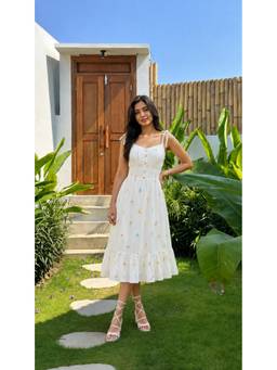 Mud spire - Tuscany Ivory Blossom Dress