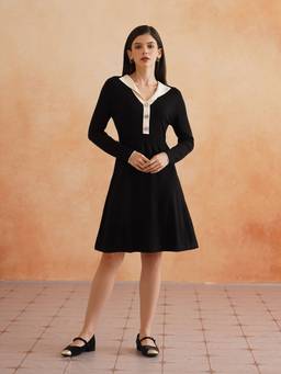 Beatnik - A-Line Black Women's Dress