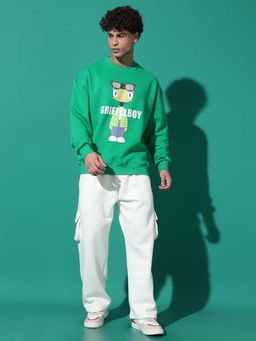 Griffel - Anime Boy Oversized Parrot Sweatshirt and Trackpant (Set of 2)