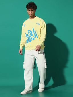 Griffel - Side Griffel London Oversized Yellow Sweatshirt with Trackpant (Set of 2)