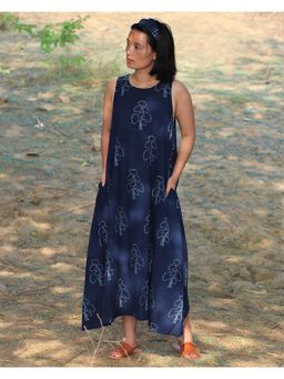 Chidiyaa - Blue Cotton Dress