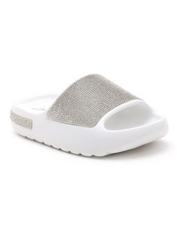 London Rag - Embellished White Sliders