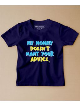 Be Awara - Doesn't Want Your Advice Half Sleeves Kids T-shirt Navy Blue