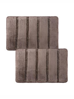 Kuber Industries - Big Lining Door Entrance Mat - Brown (Pack of 2)