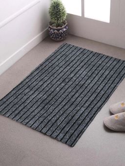 Kuber Industries - All Weather Entry and Backyard Door Mat - Grey