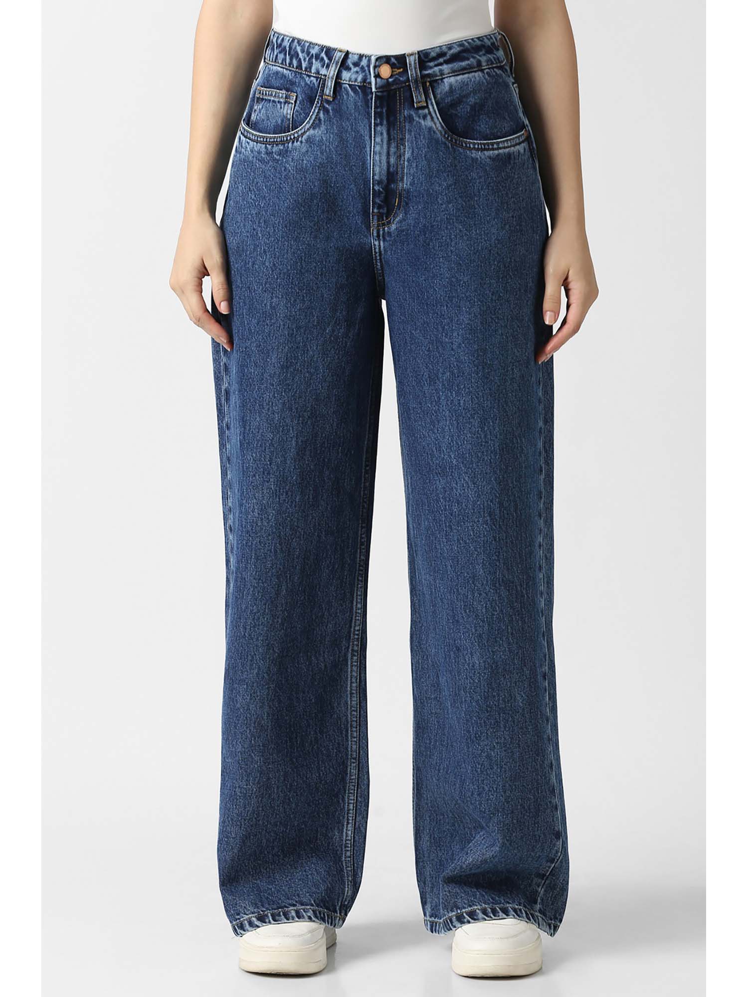 van heusen Women Blue Mid Wash Jeans-picture-15