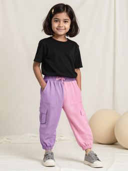 The Souled Store - Originals Lavender Rose Girls Joggers -Multi-Color
