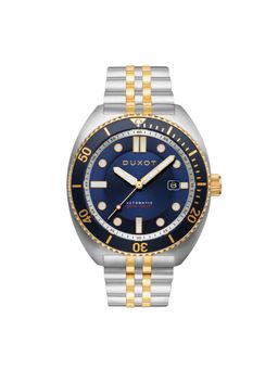 Duxot - Tortuga Automatic Uni-Directional Blue Round Dial Mens Watch - Dx-2026-44