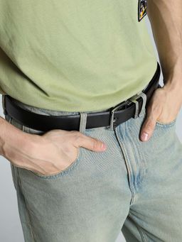 Puma - Black Lisbon Reversible Leather Belt