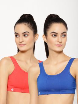 Floret - Wirefree Non-padded Sporty Bra - Multi-Color