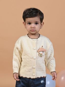 Mama & Peaches - Cream Cozy Cottage Knitted Winter Sweater