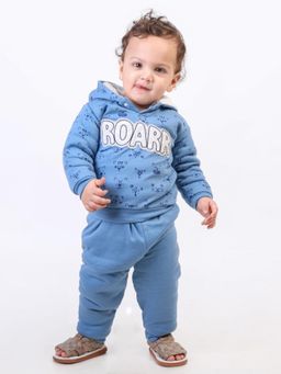 Mama & Peaches - Blue Roar Fleece Winter Co-Ord (Set of 2)