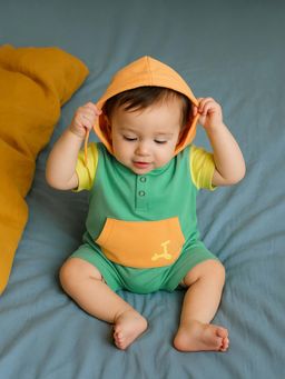 Somersault - Multi-Color Cotton Solid Onesies