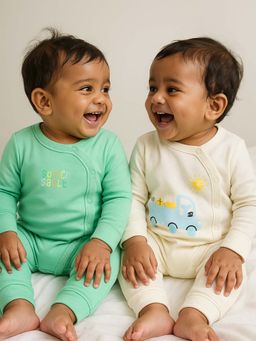 Somersault - Multi-Color Cotton Printed Romper (Pack of 3)