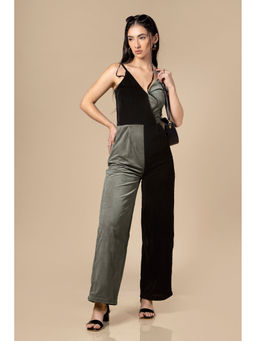 NEOFAA - Contrast Strappy Jumpsuit for Women